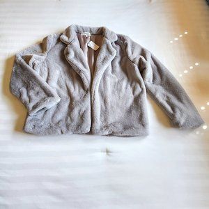 Women's XL  Grey Jacket. NWT/Charlotte Russe. Lightweight/ So Soft to the Touch